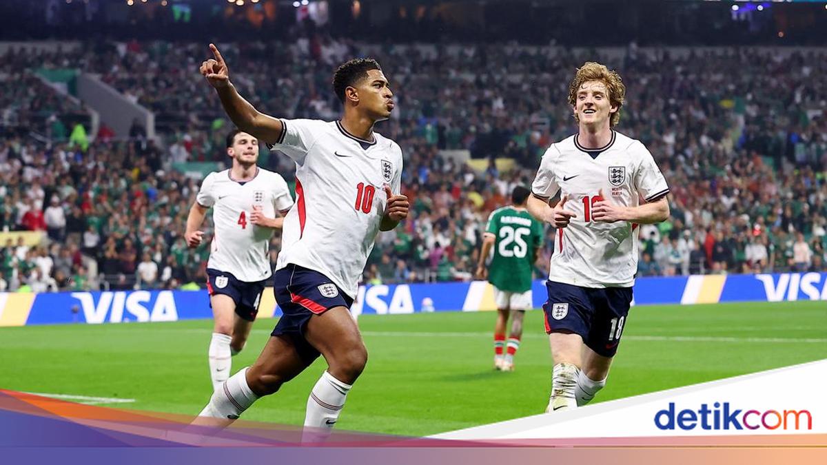 Meksiko Vs Inggris: Sengit, 10 Pemain Tiga Singa Menang 3-2