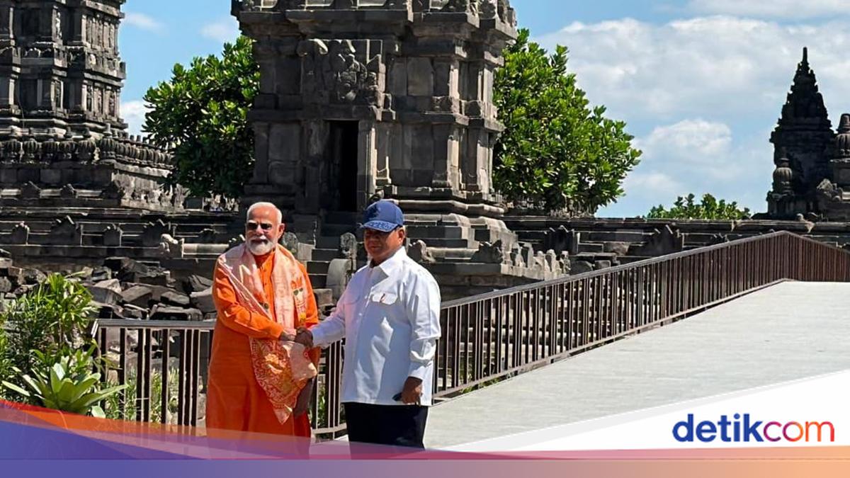 Tiba di Candi Prambanan, Prabowo dan PM India Disambut Tarian Rama Sinta