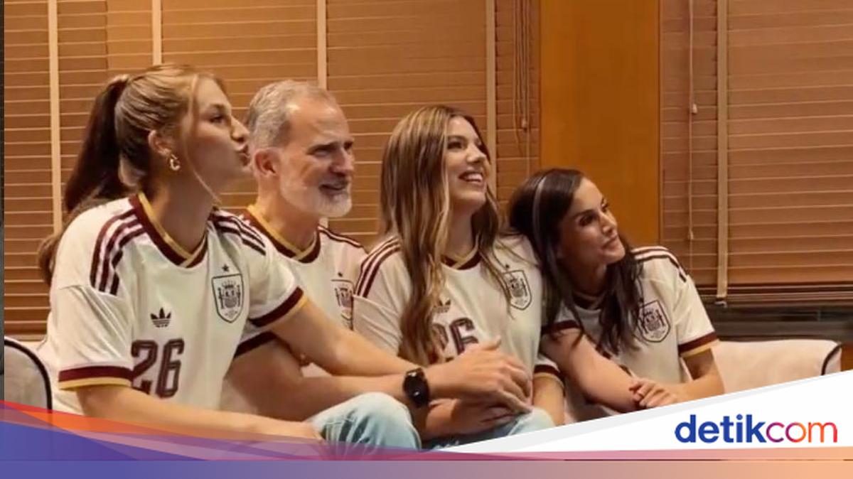 Momen Raja Felipe VI Nobar dan Selebrasi Spanyol Masuk Final Piala Dunia