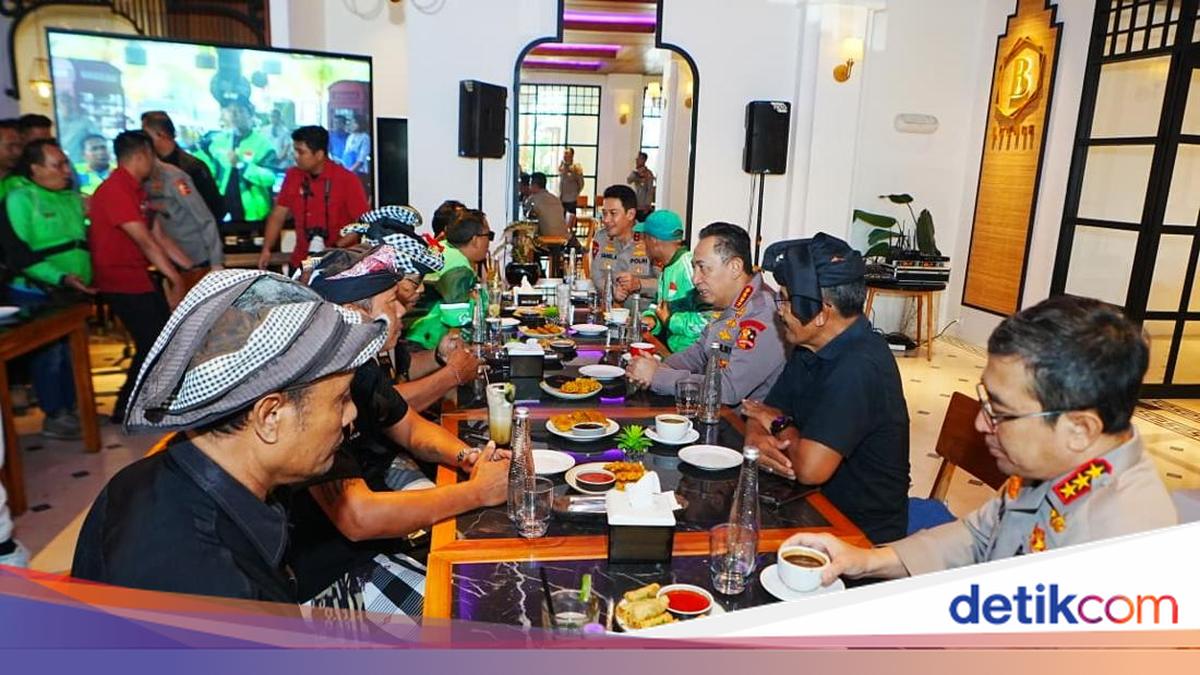 Kapolri Silaturahmi Bareng Ojol-Pecalang di Bali, Perkuat Sinergi Jaga Kamtibmas