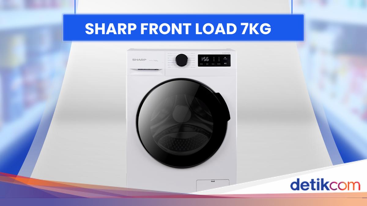 Mesin Cuci Sharp Front Load 7kg Diskon Gede di Transmart Full Day Sale