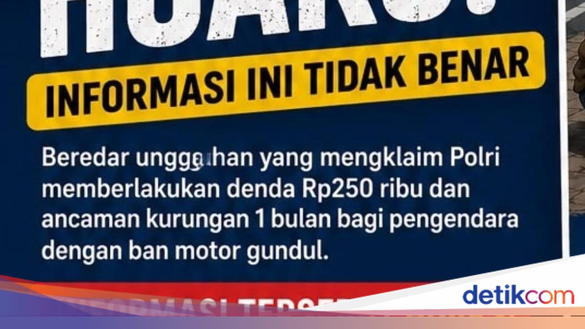 Korlantas Polri: Jangan Percaya Hoaks Polisi Akan Denda Rp 250 Ribu untuk Ban Gundul