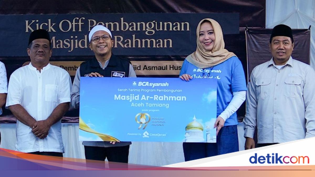 BCA Syariah Bangun Masjid Ar Rahman di Aceh Tamiang