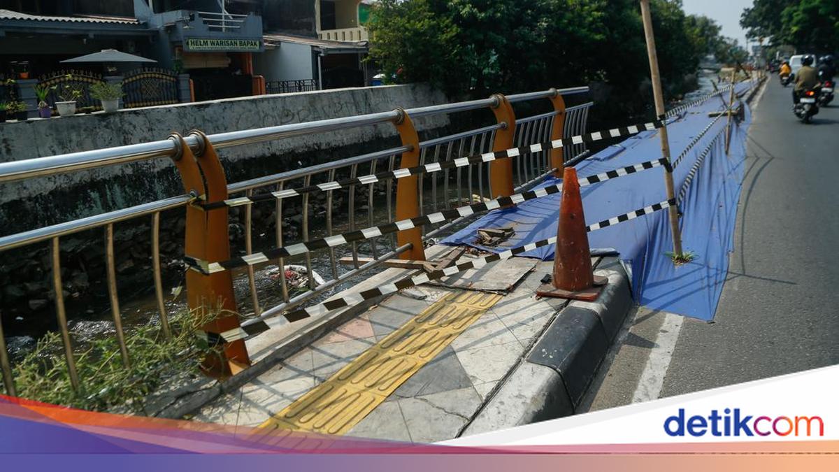 Setahun Sudah Amblas, Trotoar di Sawangan Depok Sedot Anggaran Rp 9,7 M