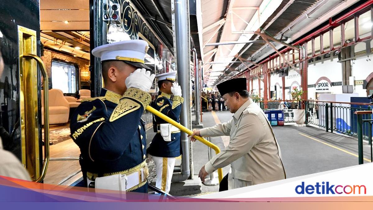 Momen Prabowo Cobain Kereta Api Mewah Nusantara Explorer untuk Pertama Kali