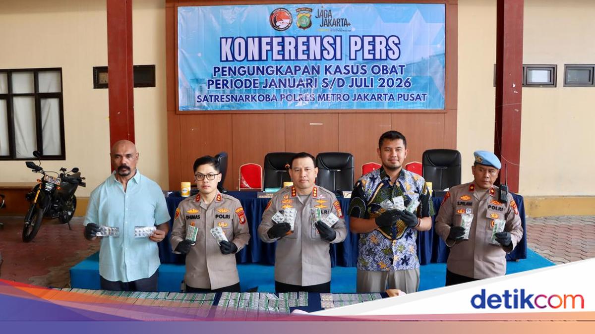 Polisi Tangkap 92 Pengedar Tramadol di Jakpus, 118.494 Butir Obat Keras Disita