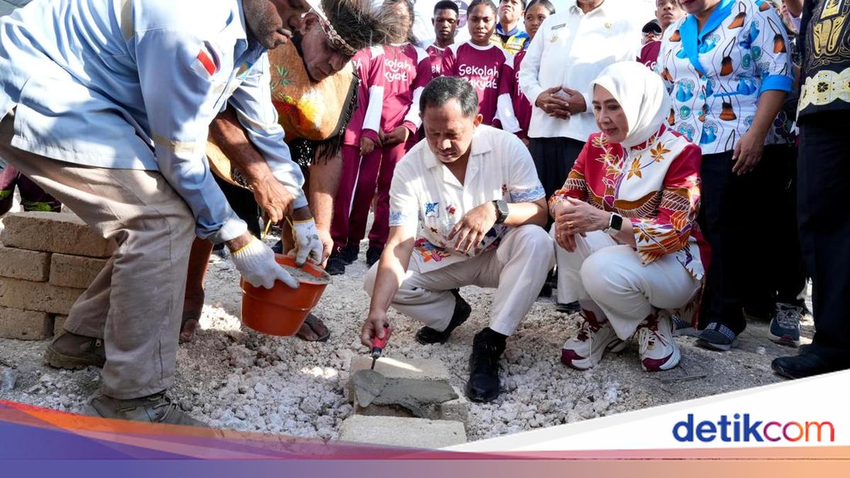 Mendagri Tito Lakukan Groundbreaking Sekolah Rakyat Kabupaten Biak Numfor
