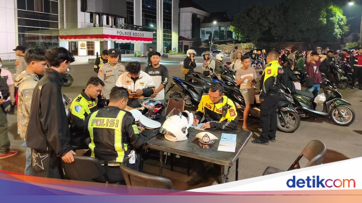 75 Pemotor Berknalpot Brong Terjaring Razia di Bogor