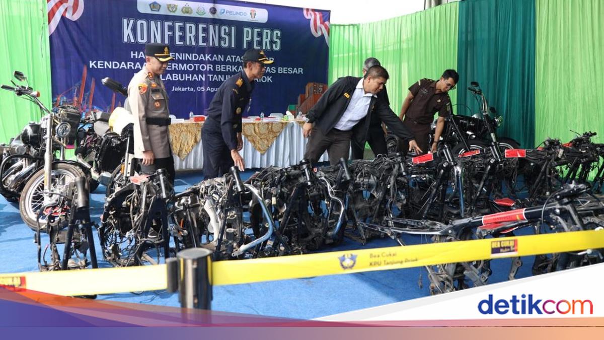 Bea Cukai Gagalkan Penyelundupan Harley Bekas dalam Kontainer dari China