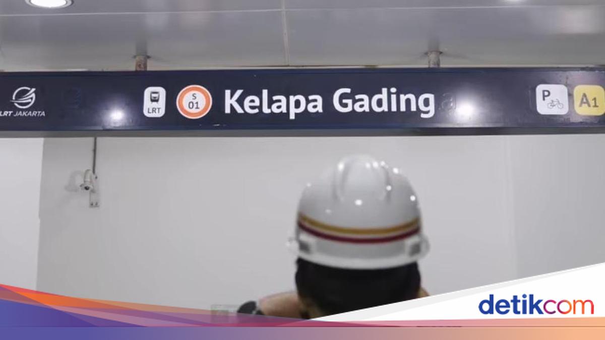 Nama Stasiun LRT Pegangsaan Dua Diubah Jadi Kelapa Gading, Ini Alasannya