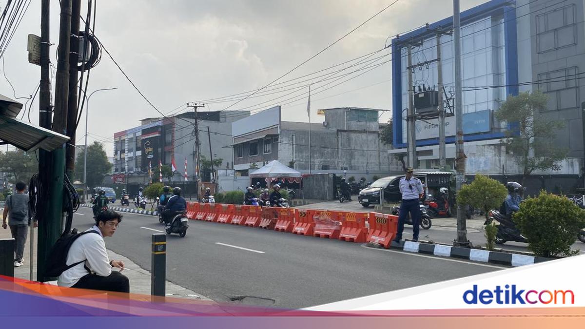 U-turn Depan Stasiun Depok Ditutup, Lalin Arah Jakarta Lancar Pagi Ini