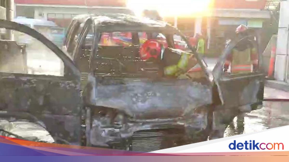 Mobil Terbakar Saat Isi BBM di SPBU Kota Bogor Diduga Akibat Korsleting Aki