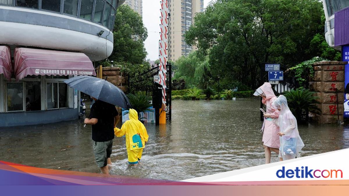 Topan Dolphin Hantam Shanghai: Hujan Deras dan Banjir Melanda Kota