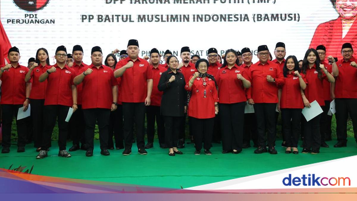 Megawati Lantik Pinka Haprani-Andi Widjajanto Pimpin Organisasi Sayap PDIP