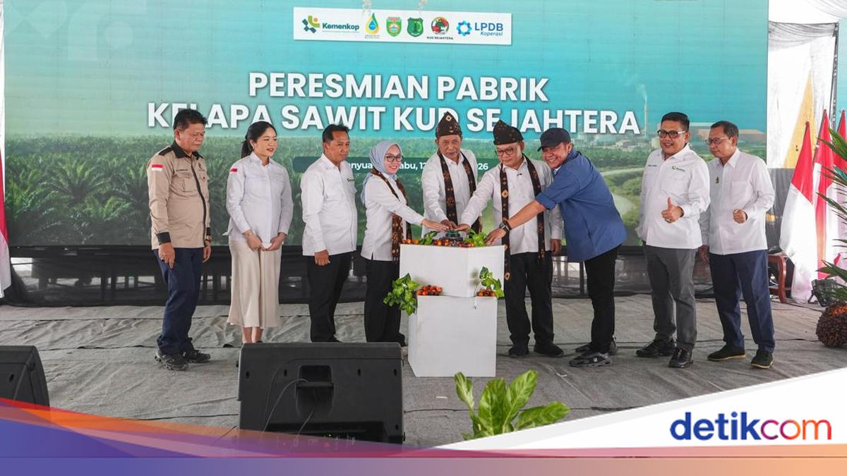 Menkop Resmikan Pabrik CPO KUD Sejahtera di Musi Banyuasin