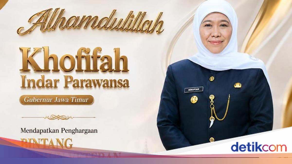 Khofifah Terima Bintang LVRI, Ingatkan Perjuangan Tak Lagi Angkat Senjata