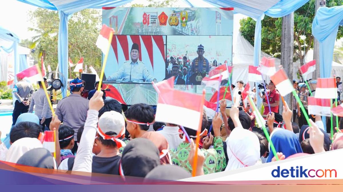 Prabowo Resmikan 3.395 Jembatan-3.000 Sumber Air Bersih Dibangun TNI-Polri