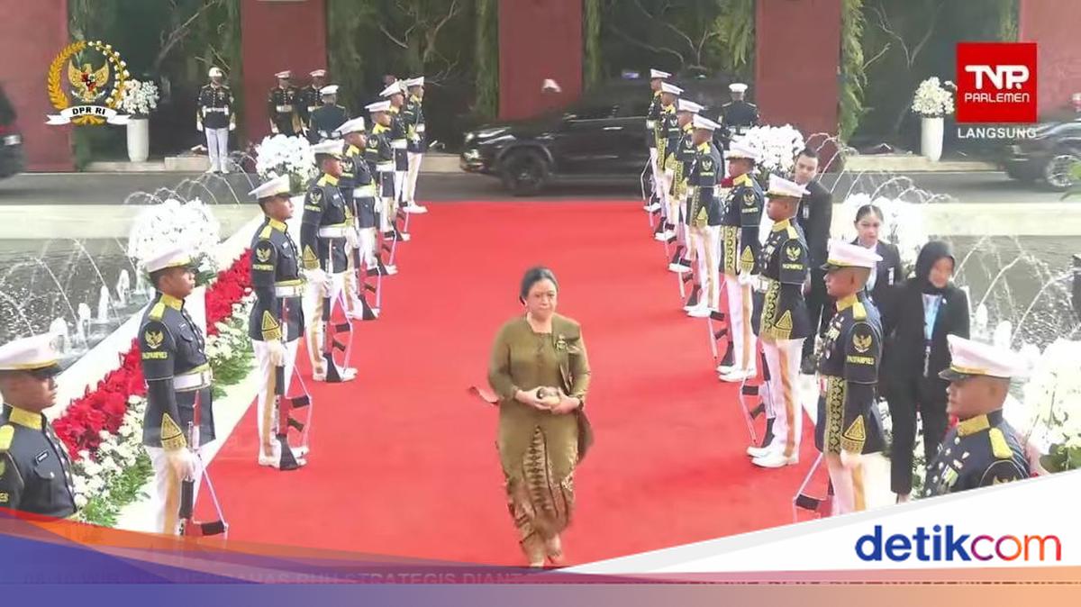 Pakai Kebaya Hijau Olive, Puan Tiba di Sidang Tahunan dan Sidang Bersama 2026