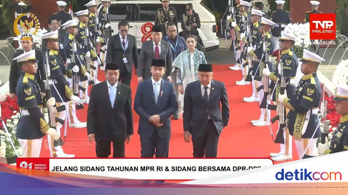 Didampingi Selvi Ananda, Gibran Hadiri Sidang Tahunan dan Sidang Bersama 2026