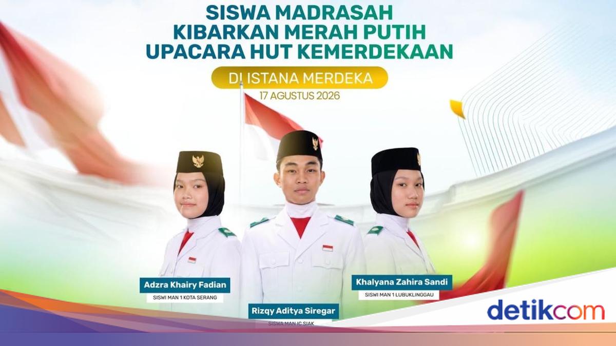 3 Siswa Madrasah Terpilih Jadi Paskibraka HUT Ke-81 RI di Istana