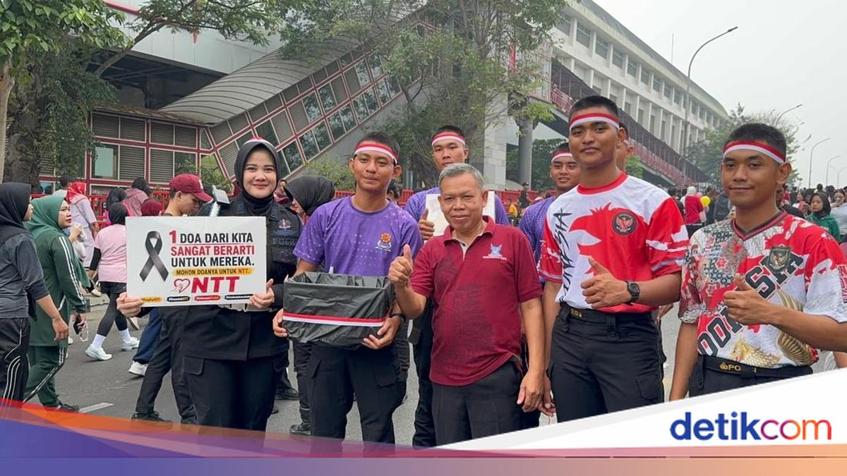 Semarak HUT Ke-81 RI, Brimob Polda Sumsel Sapa Warga dan Peduli NTT