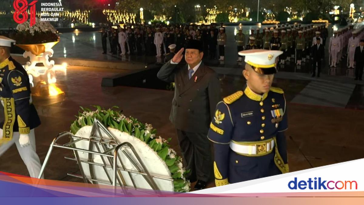 Jelang HUT RI, Prabowo Pimpin Upacara Ziarah Nasional dan Renungan Suci