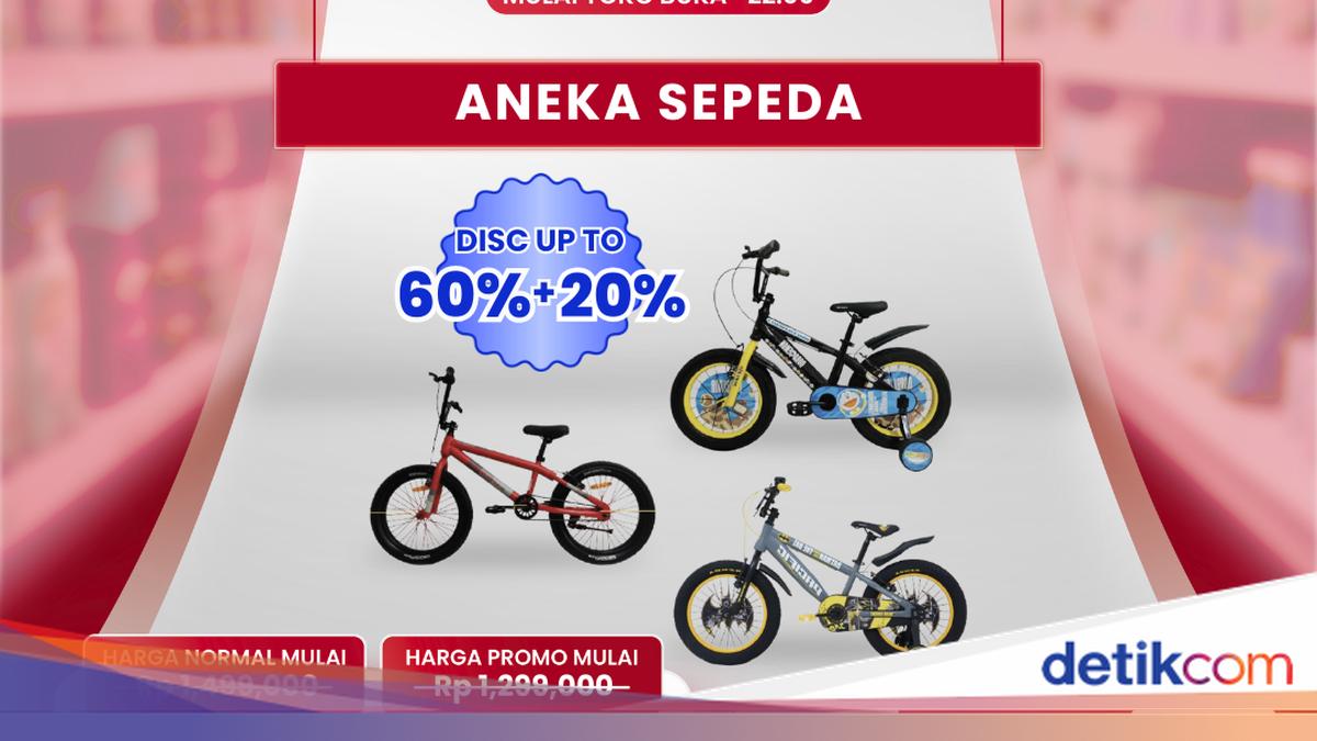 Aneka Sepeda Diobral Murah di Transmart Full Day Sale