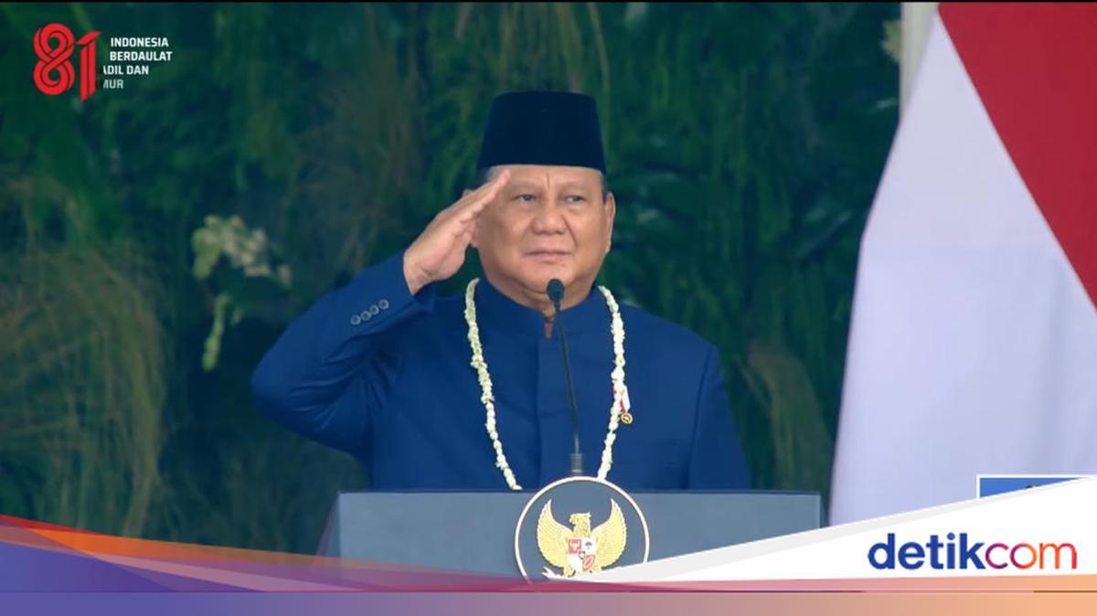 Prabowo Puji Upacara HUT ke-81 RI di Istana, Minta Komandan Menghadap