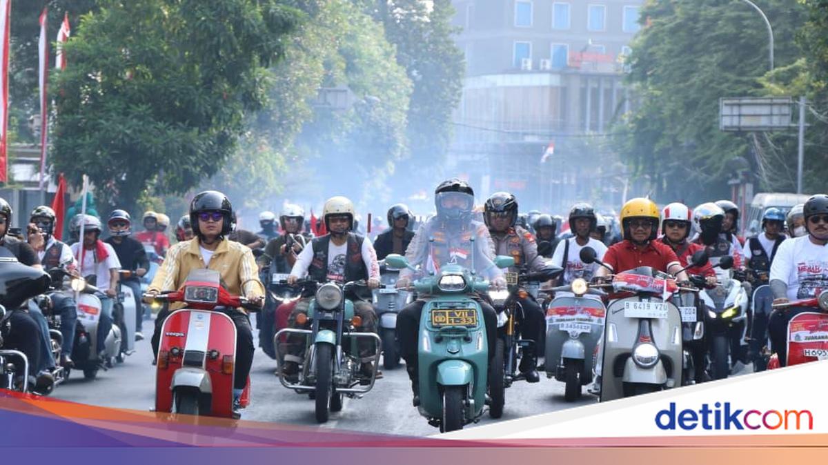 Ratusan Bikers Konvoi Kebangsaan Meriahkan HUT ke-81 RI di Kota Tangerang