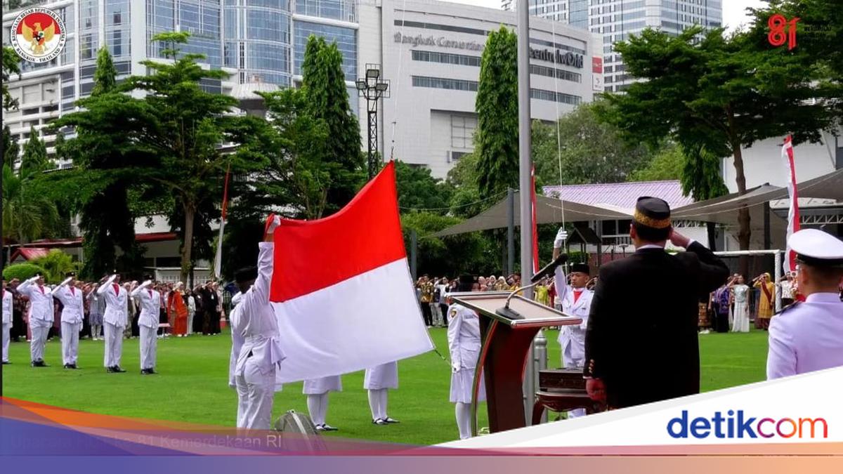 Ratusan WNI Ikut Upacara HUT RI di KBRI Bangkok