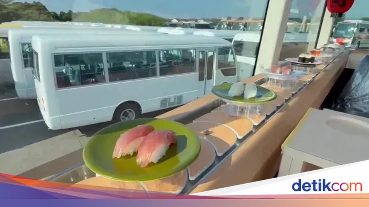 Serunya Naik Sushi Bus, Makan Sepuasnya Sambil Keliling Tokyo!