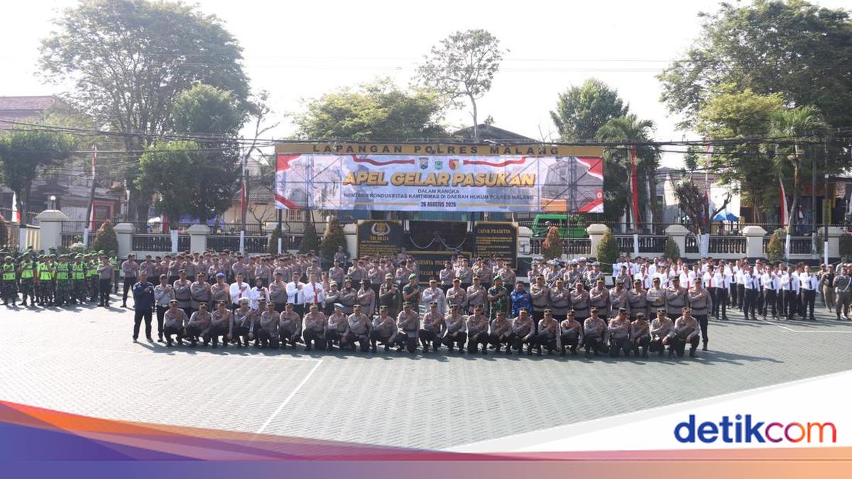 Polres Malang Gelar Apel Kamtibmas, Perkuat Pengamanan Wilayah