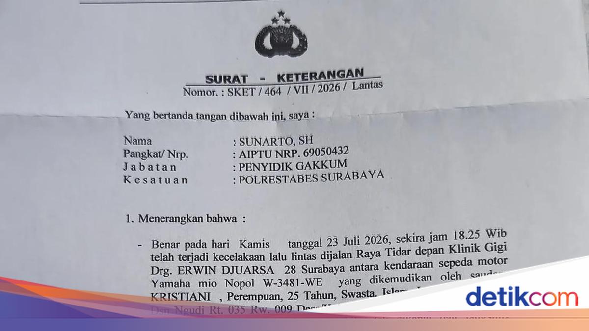 Warga Surabaya Keluhkan Dugaan Pungli Rp 1 Juta di Satlantas Colombo - berita news from detikcom