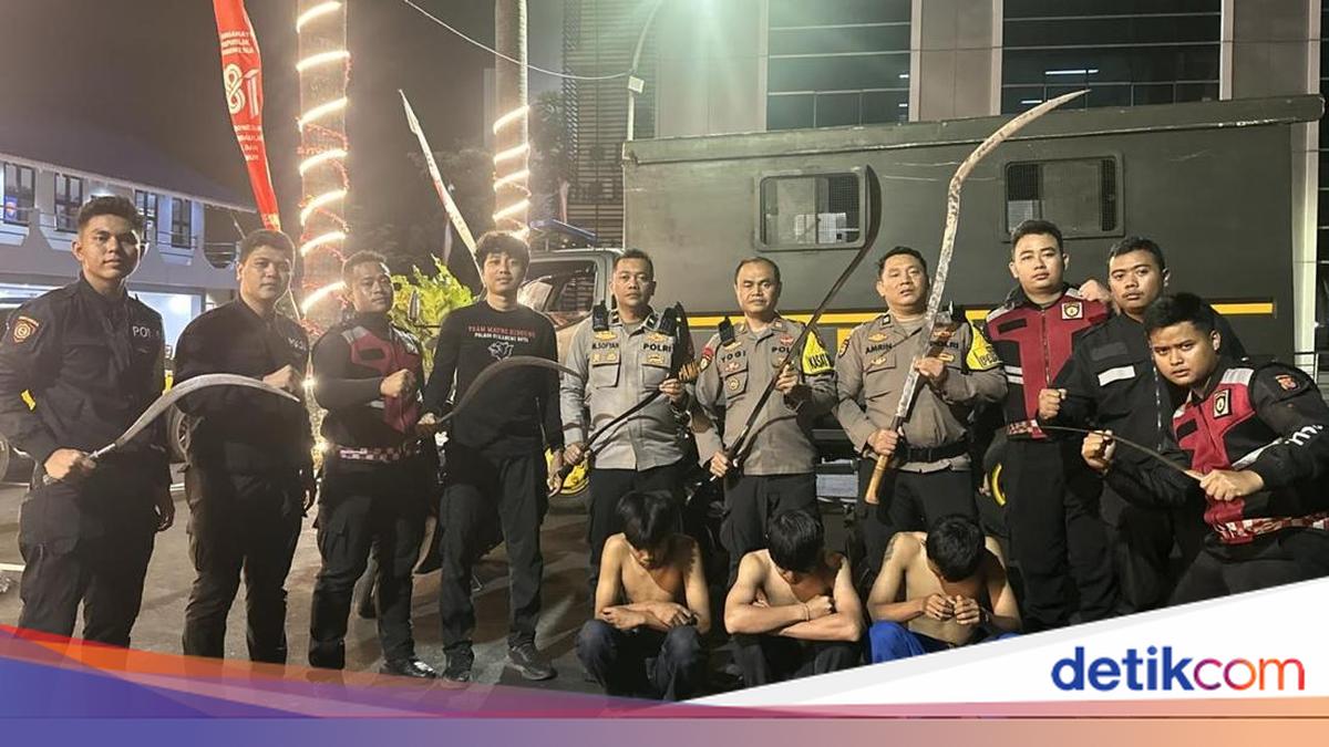 Polisi Tangkap 3 Pemuda Tawuran di Bogor, 7 Celurit Disita