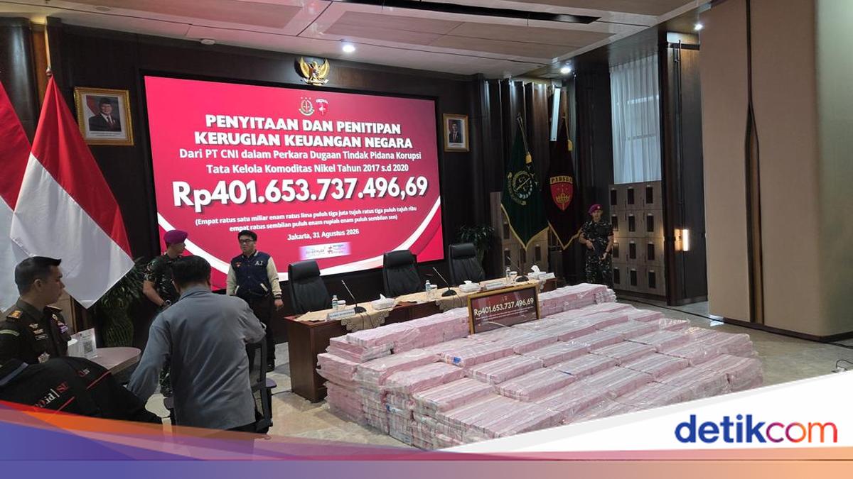 Penampakan Uang Rp 401 Miliar Hasil Sitaan Korupsi Tata Kelola Nikel PT CNI