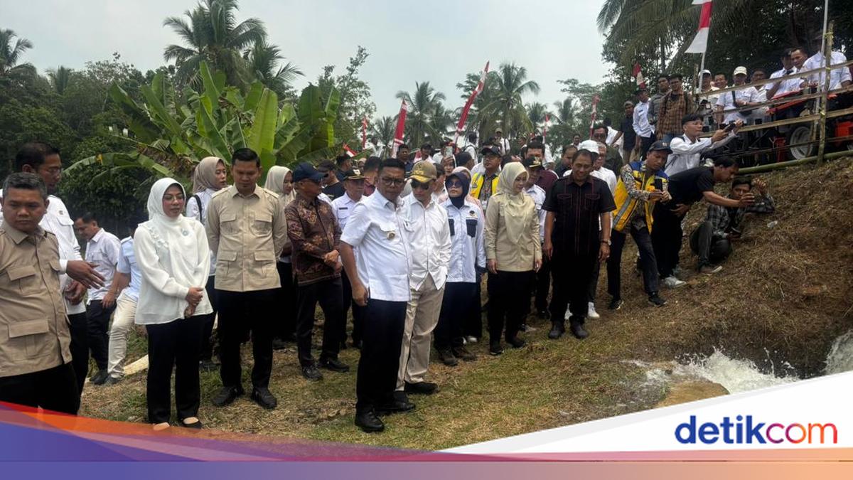 Andra Soni Resmikan Proyek Irigasi Rp 48 M, Alirkan Air ke 10 Ribu Ha Sawah