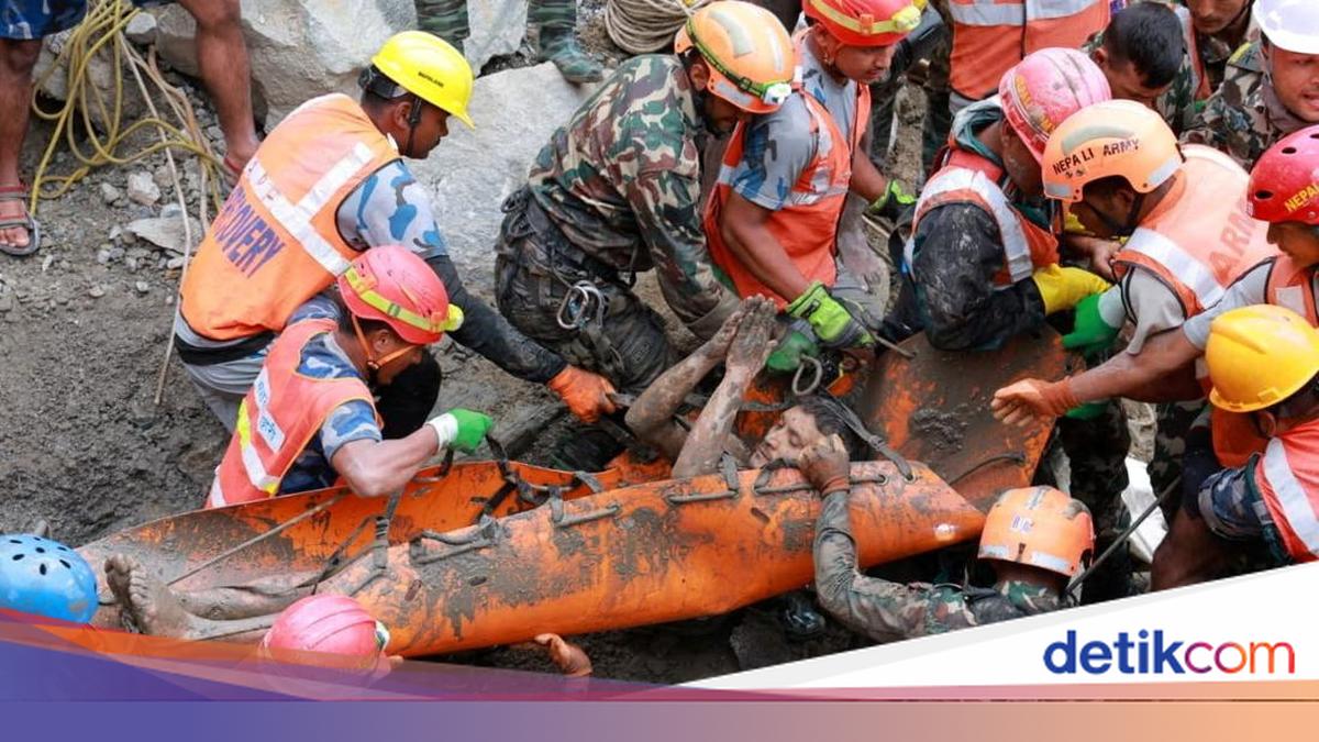 Penyelamatan Dramatis 2 Orang Hidup-hidup Usai 9 Hari Banjir Nepal