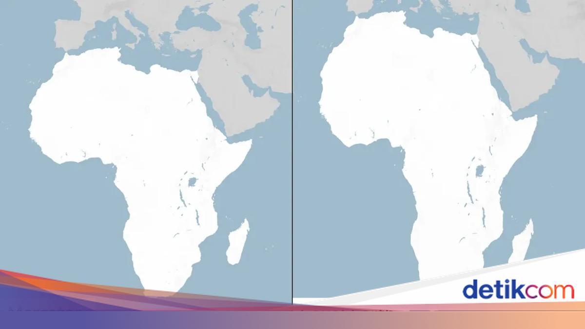 PBB Pilih Adopsi Peta Baru yang Cerminkan Ukuran Asli Afrika