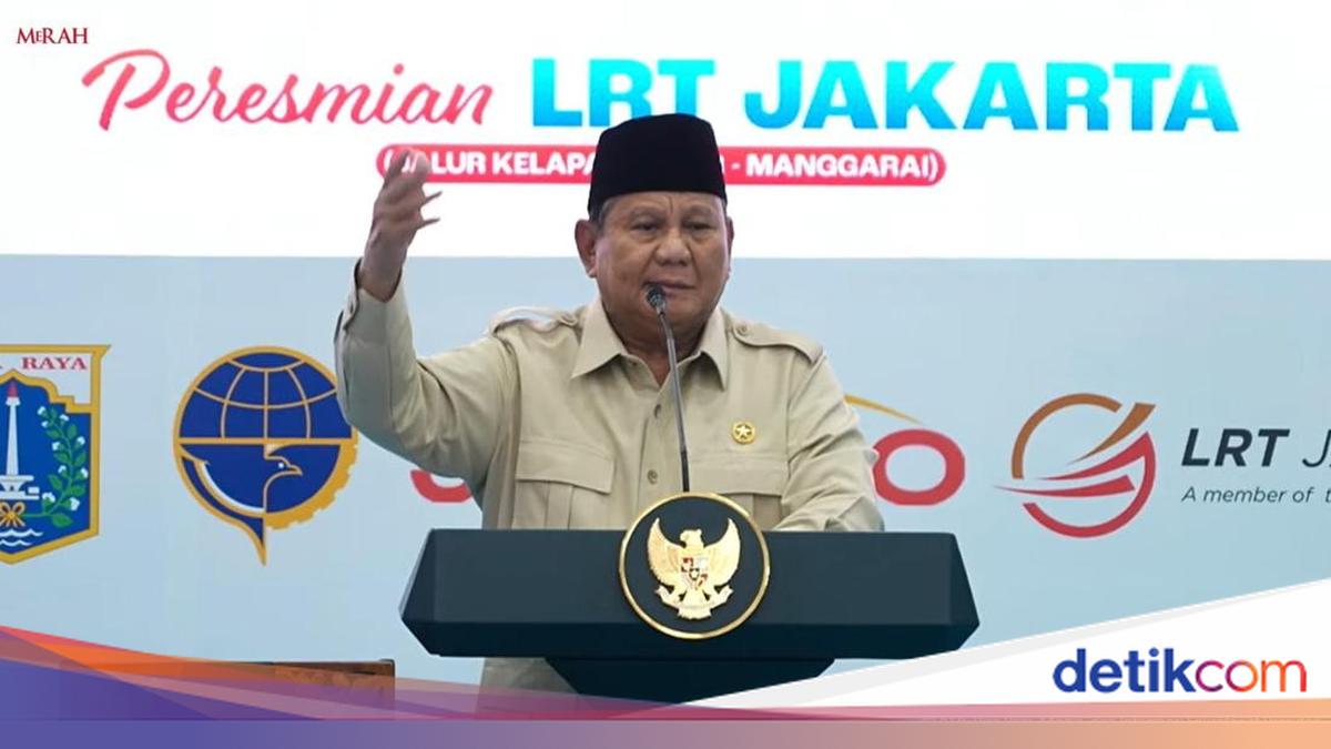 Prabowo Minta Danantara Bantu Perpanjang LRT ke Halim-JIS