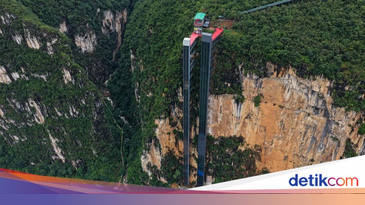 Lift Setinggi 288 Meter Ini Dibangun di Tebing Demi Anak-anak Bisa Sekolah