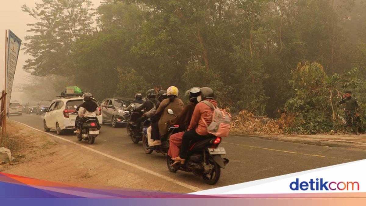 Langit Kalteng Jadi Oranye gara-gara Asap Pekat Karhutla