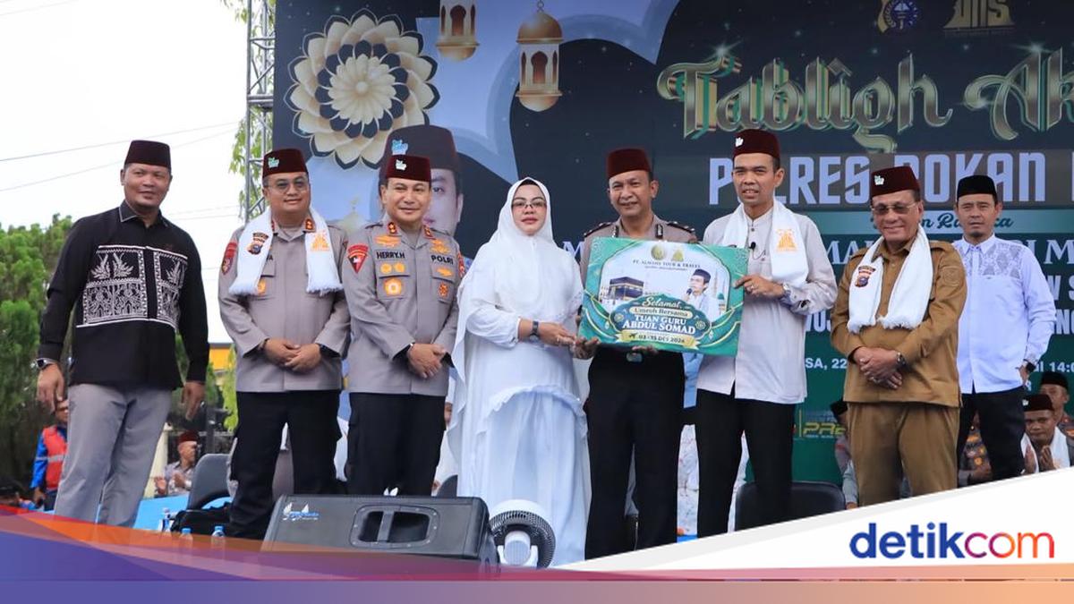 Ribuan Warga Hadiri Tabligh Akbar Maulid Nabi di Mapolres Rokan Hilir
