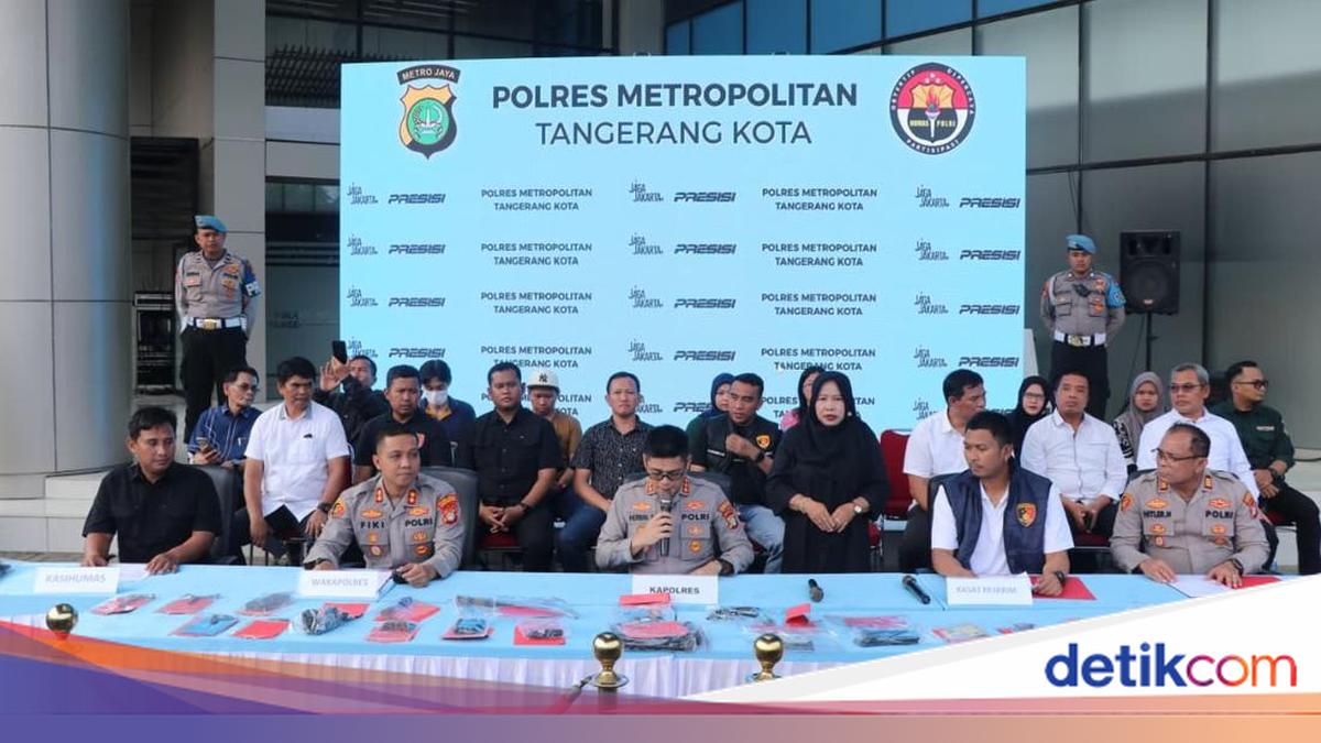 Polrestro Tangerang Kota Tangkap 38 Tersangka Curanmor, 33 Motor Disita
