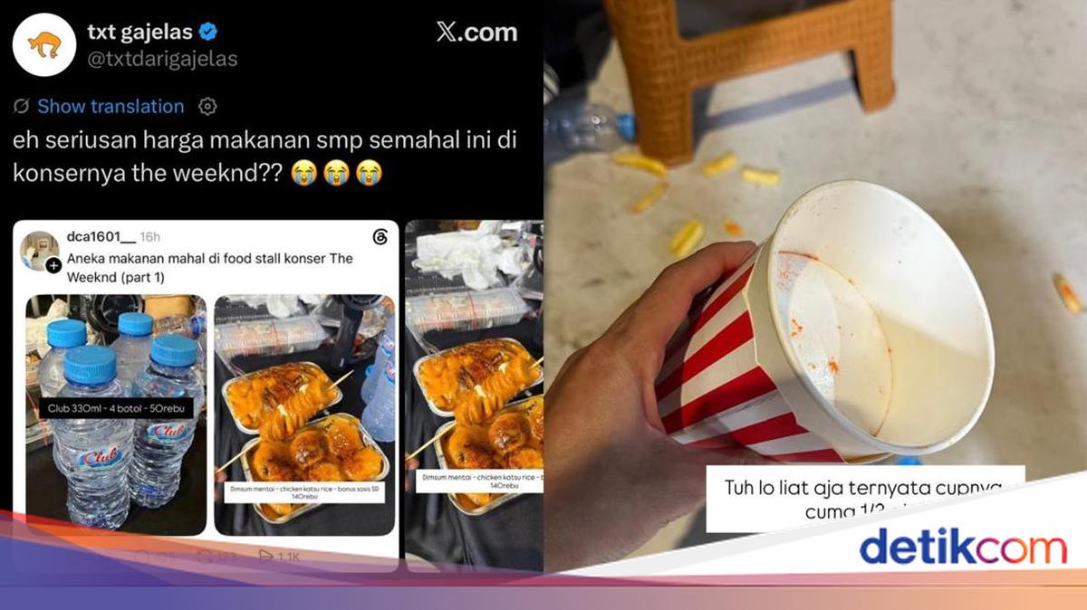 Heboh Makanan di Konser The Weeknd Jakarta Mahal, Segini Harganya!