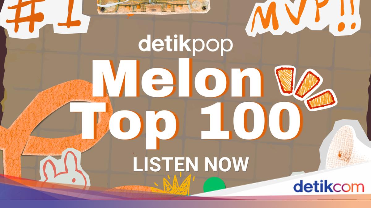 detikPopのMelon TOP100週間チャートを案内するカバー画像