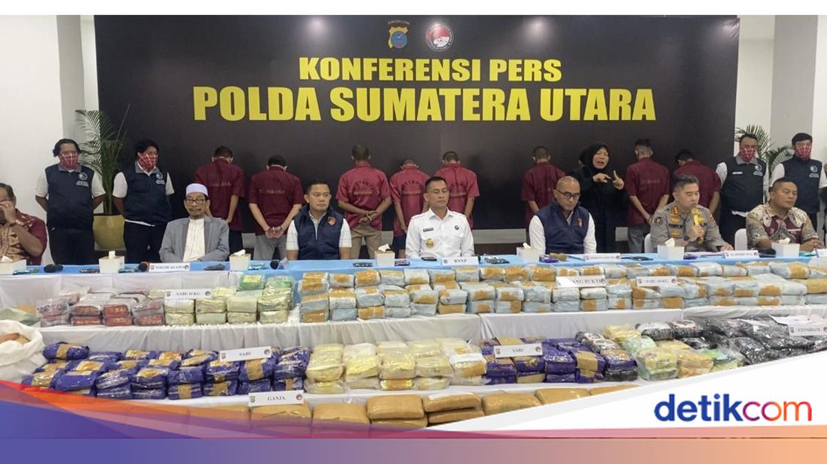 Polisi Bongkar Jaringan Narkoba Malaysia, 9 Orang Ditangkap-244 Kg Sabu Disita