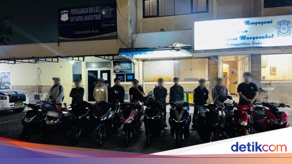 Polisi Amankan 10 Motor dari Lokasi Balap Liar di Duren Sawit