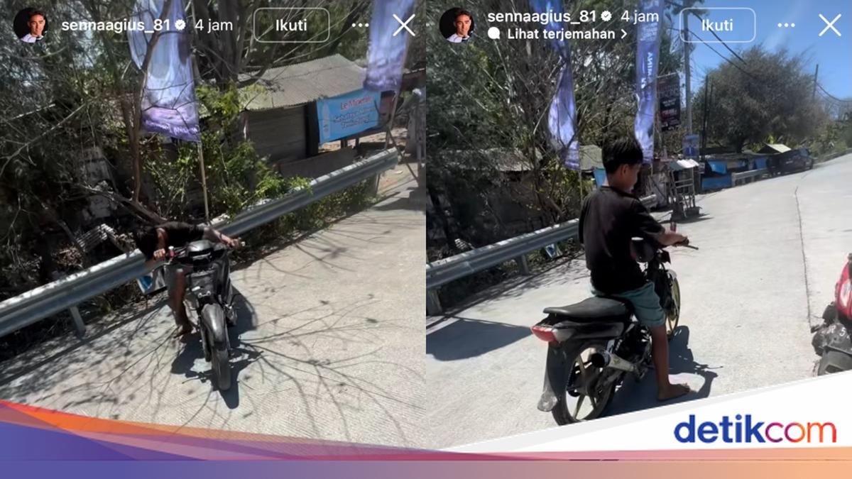 Senna Agius posts video of children revving moped in Mandalika