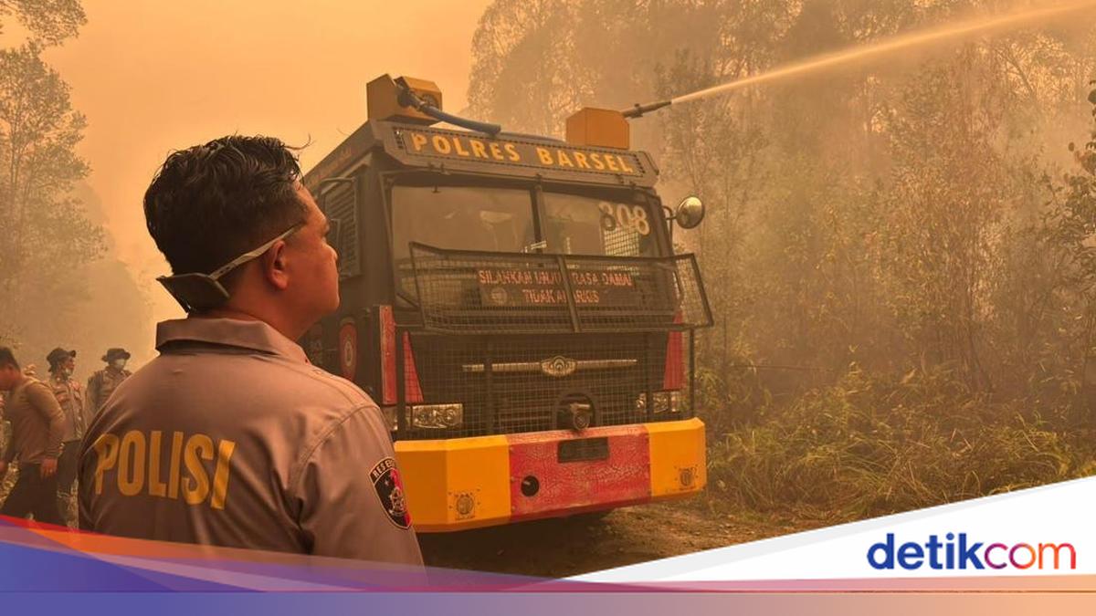 Karhutla Barito Selatan Kian Parah, Udara Menguning Berselimut Asap