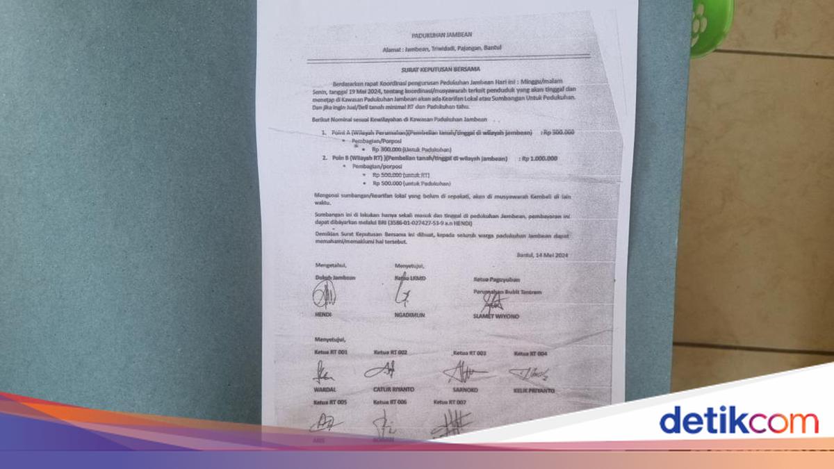 Awal Mula Heboh Aturan Warga Baru Jambean Bantul Harus Bayar 'Kearifan ...